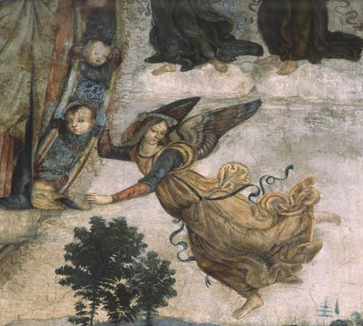 Detail der Szenen aus dem Leben Marias, um 1484-92 von Bernardino di Betto Pinturicchio